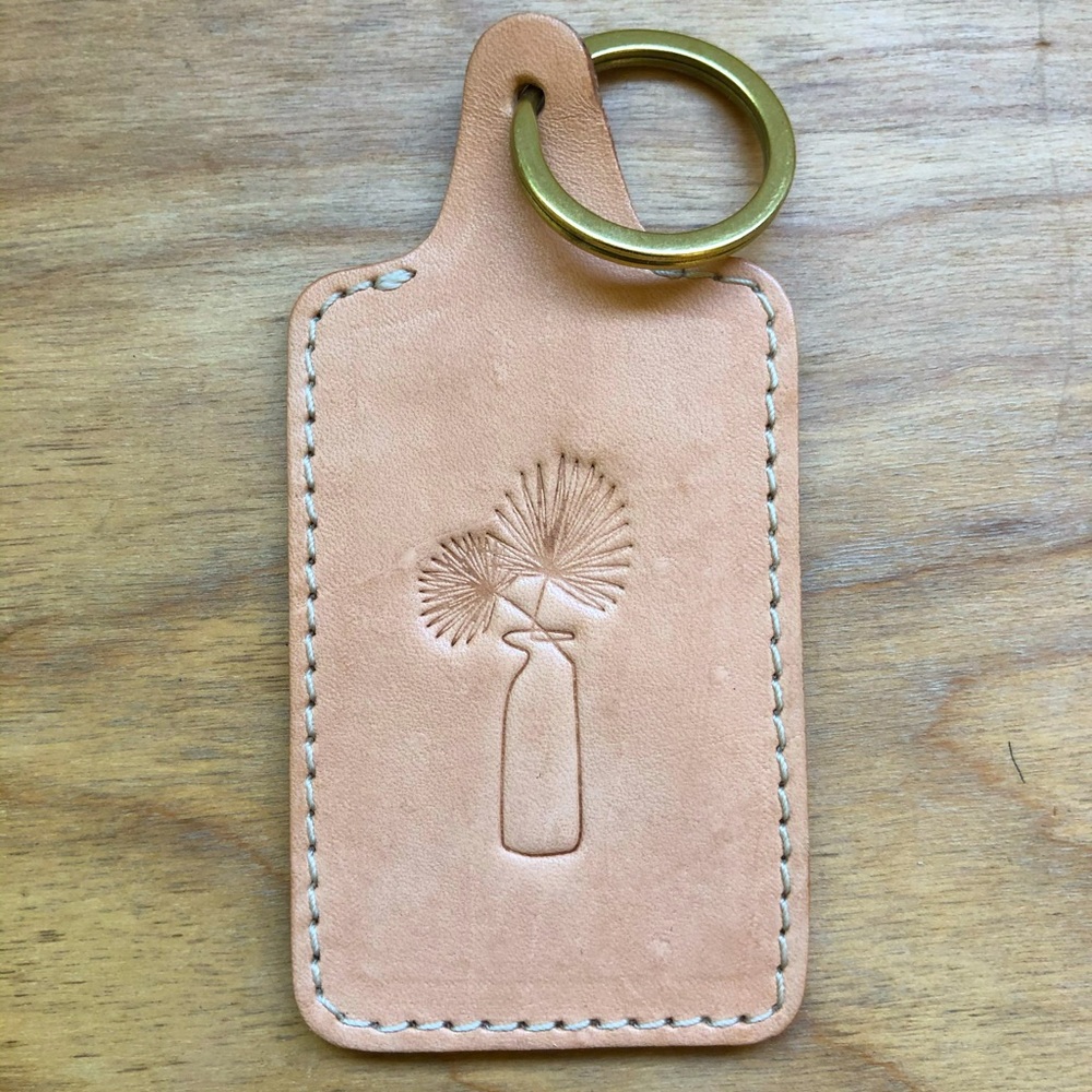 Custom Leather Luggage Tag